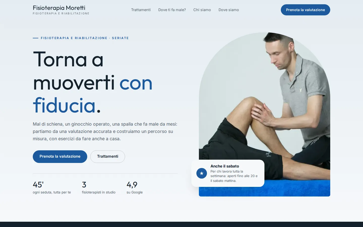 Anteprima della demo Fisioterapia Moretti