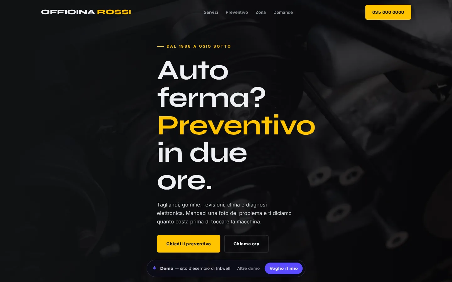 Demo per officina: Officina Rossi