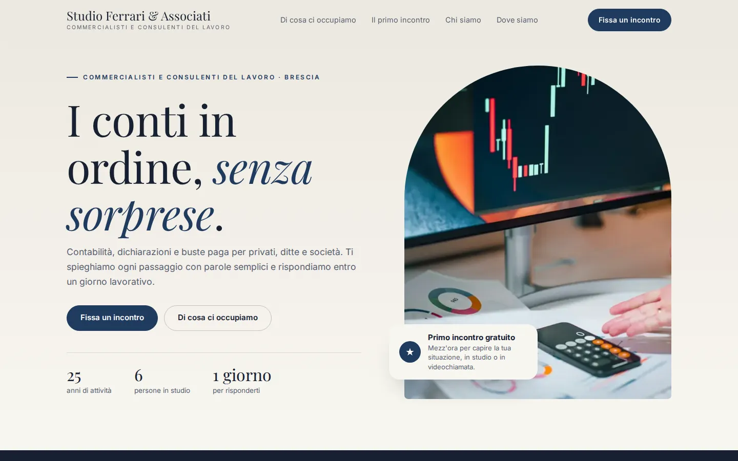 Anteprima della demo Studio Ferrari & Associati